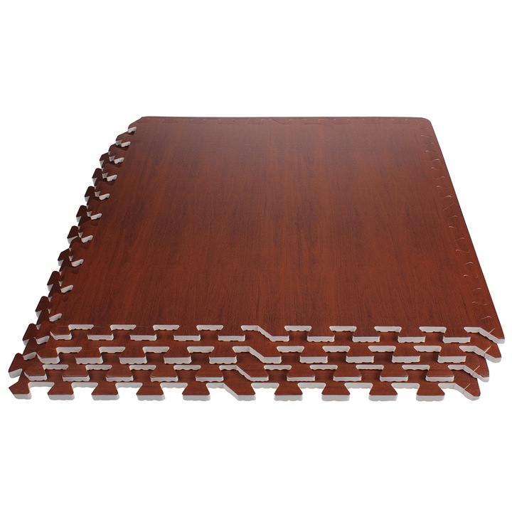 Set 4 saltele fitness, Merco Woody Cires, 60x60x1cm