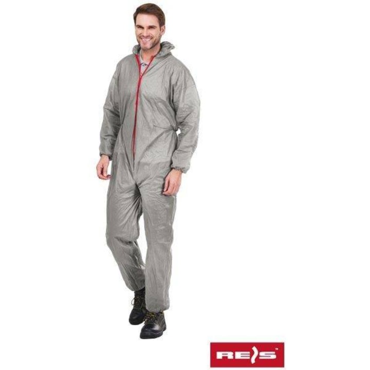 Combinezon de unica folosinta 100% polipropilena Kom Gri XXL