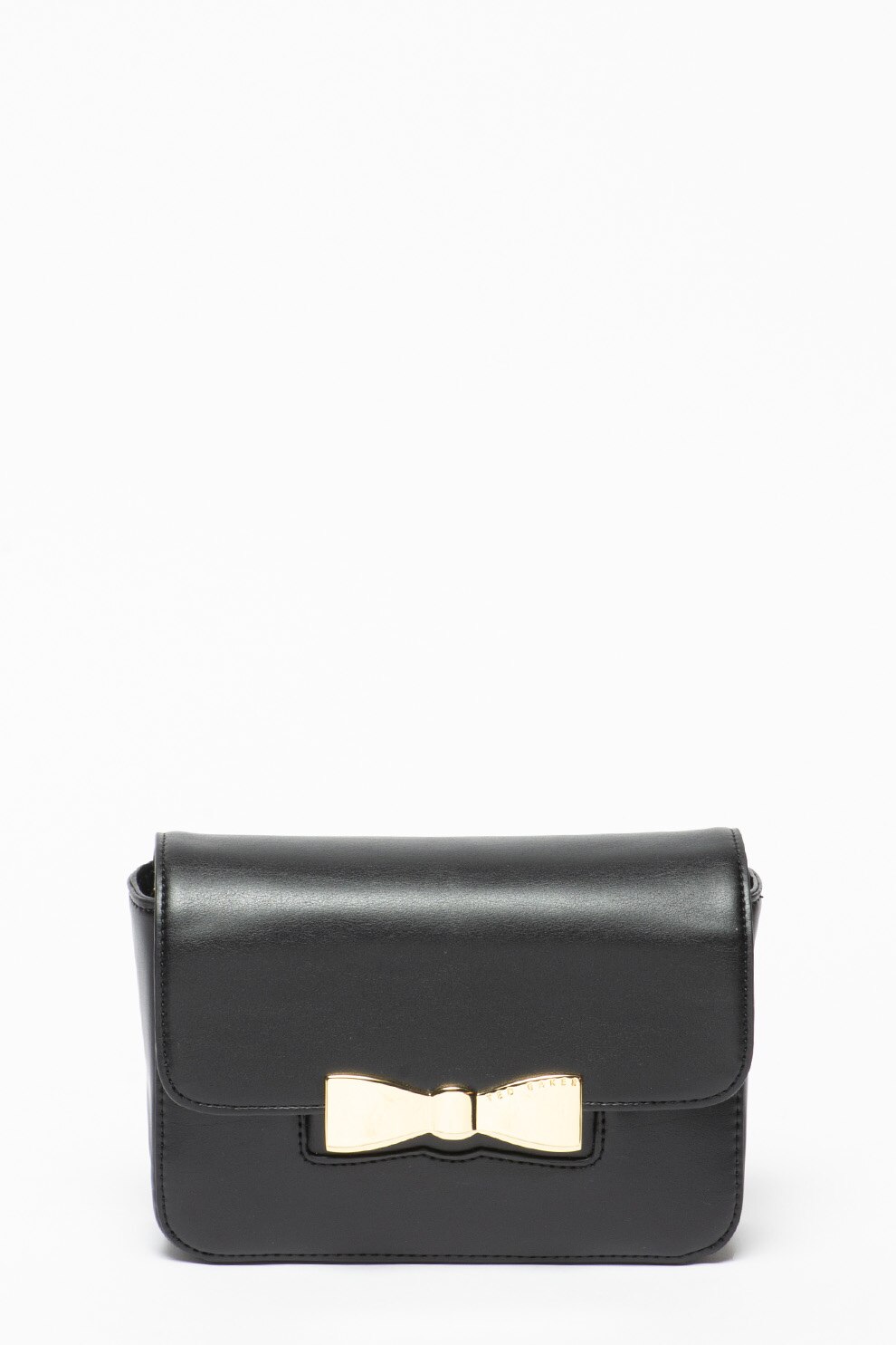 Ted Baker, Geanta crossbody din piele ecologica cu bareta din lant Octavi, Negru