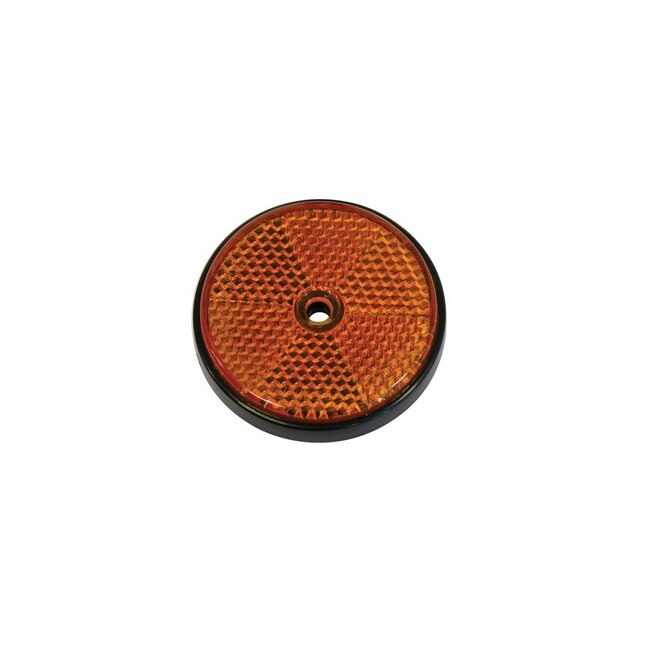 Catadioptru reflectorizant rotund, diametru 60mm, culoare orange