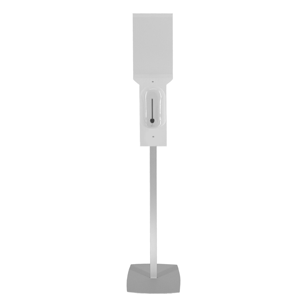 Stand JJ DISPLAYS cu dozator automat pentru dezinfectare maini, alb, 1100ml