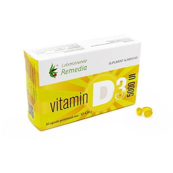 Vitamina D5000 ui 30 capsule Vitamina D5000 ui 30 capsule