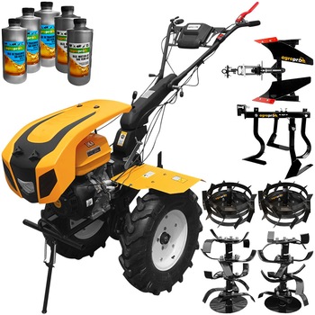 Motocultor AgroPro HS 1100D NEW, motor 16 CP, Euro V, latime lucru 135 cm, senzor ulei, far, freze, roti cauciuc, roti metal, cultivator, plug reversibil, 5l ulei AgroPro Motocultor AgroPro HS 1100D NEW, motor 16 CP, Euro V, latime lucru 135 cm, senzor ulei, far, freze, roti cauciuc, roti metal, cultivator, plug reversibil, 5l ulei AgroPro