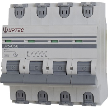 Intrerupator automat tetrapolar UP-6 UPTEC 50A curba C, Comtec Intrerupator automat tetrapolar UP-6 UPTEC 50A curba C, Comtec
