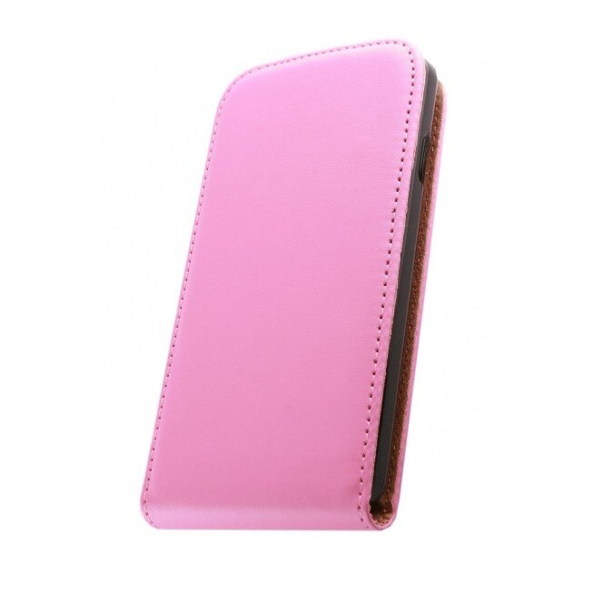 Husa Iphone 6, Piele eco, Elegance flip, roz