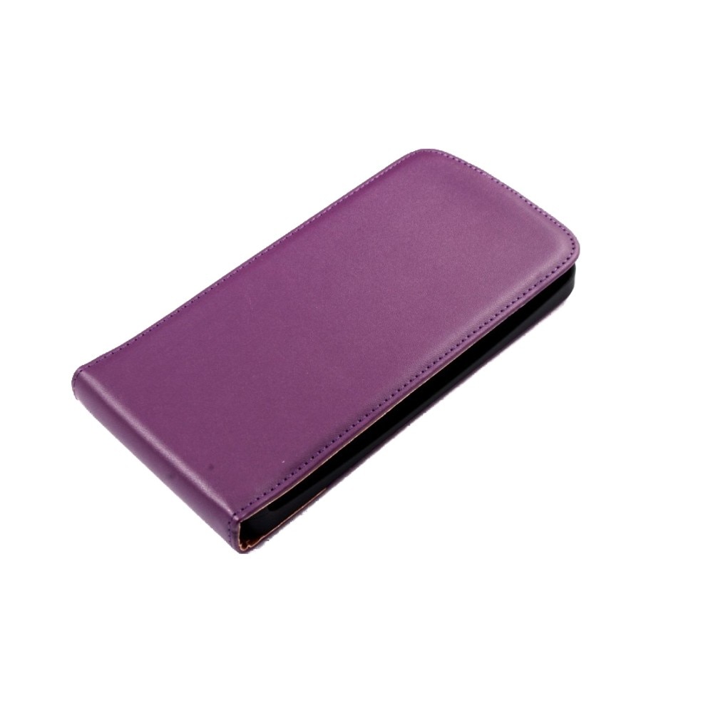 Husa Iphone 6, Piele eco, Elegance flip, mov