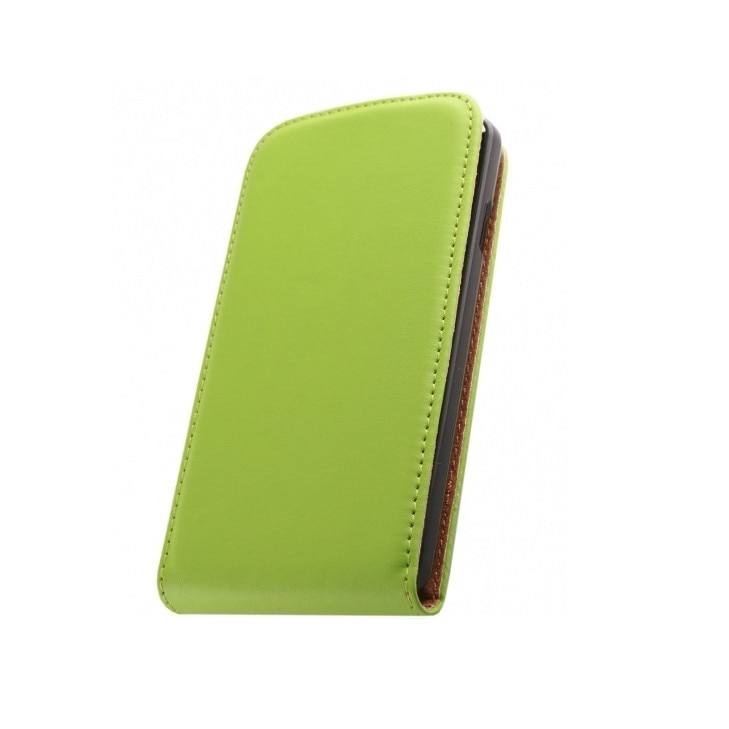 Husa Samsung Galaxy S5 Mini G800, Piele eco, Elegance flip, verde