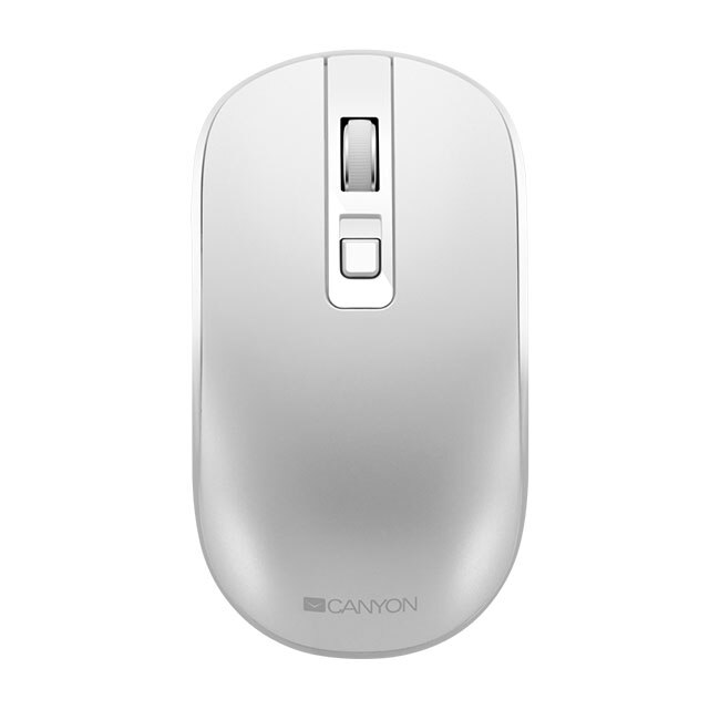 Mouse Canyon fara fir, 2.4Ghz cu Acumulator,1600DPI - Alb