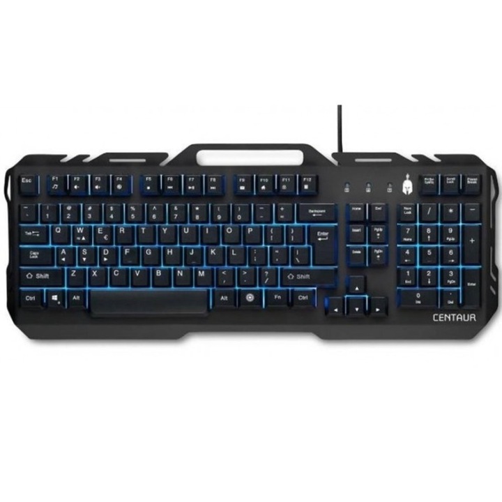 Клавиатура Spartan Gear Centaur (45169), геймърска, многоцветна подсветка, черна, USB