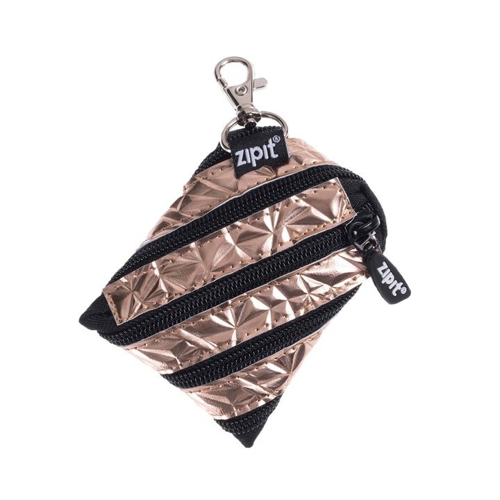 Несесер Zipit Metallic, малък, златист
