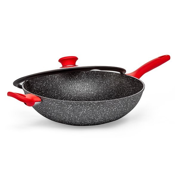 Tigaie cu capac Luigi Ferrero FR3290M, 32x9 cm Negru