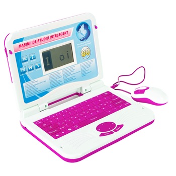 Laptop educational pentru copii invatarea literelor si cifrelor primul in Romana Engleza 80 functii KP3206PIN Laptop educational pentru copii invatarea literelor si cifrelor primul in Romana Engleza 80 functii KP3206PIN