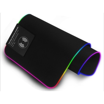 MousePad Gaming eLIVE X10 Cu Incarcare Wireless 10W si Lumini RGB MousePad Gaming eLIVE X10 Cu Incarcare Wireless 10W si Lumini RGB