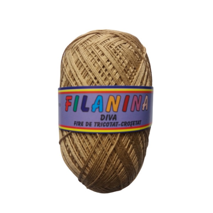 Fir tricotat, Filanina, Acril, bej deschis, 300 m