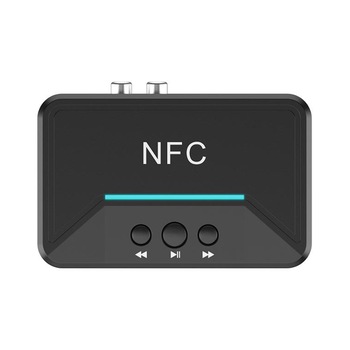 Receptor audio Wireless Bluetooth V 5.0 NFC, cu cablu audio Jack 3.5 mm, raza de operare pana la 10 metri - Phuture® Receptor audio Wireless Bluetooth V 5.0 NFC, cu cablu audio Jack 3.5 mm, raza de operare pana la 10 metri - Phuture®