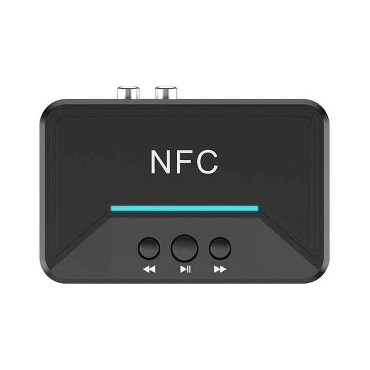 Receptor audio Wireless Bluetooth V 5.0 NFC, cu cablu audio Jack 3.5 mm, raza de operare pana la 10 metri - Phuture®​​​​​​​