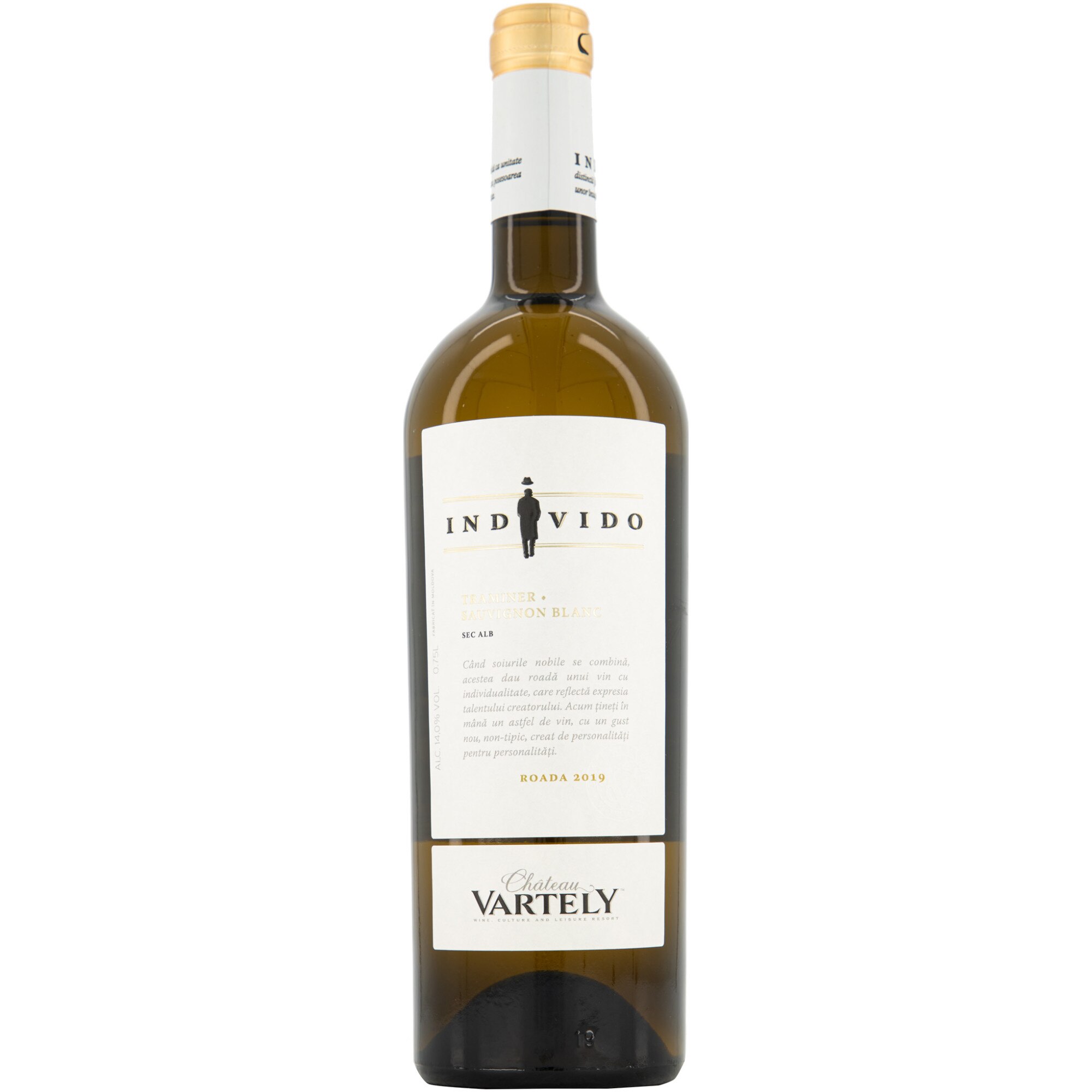 Vin Alb Vartely Individo, Traminer & Sauvignon Blanc, Sec, 0.75l