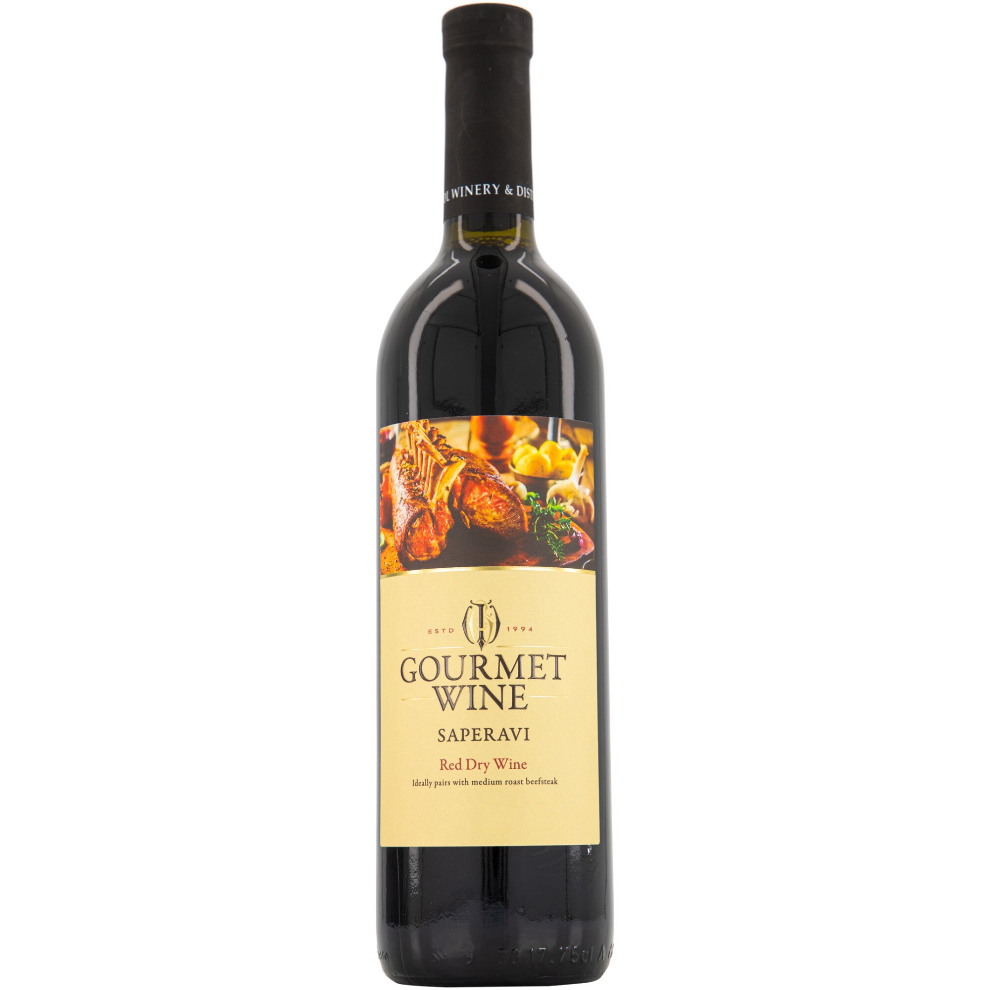 Vin Rosu Kvint Gourmet Wine Saperavi, Sec 0,75L