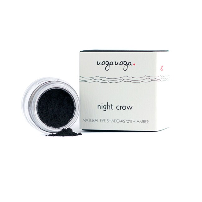 Fard de ochi natural, vegan cu chihlimbar Night Crow, Uoga Uoga, 1 g