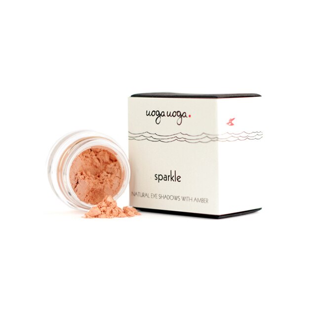 Fard de ochi natural, vegan cu chihlimbar Sparkle, Uoga Uoga, 1 g