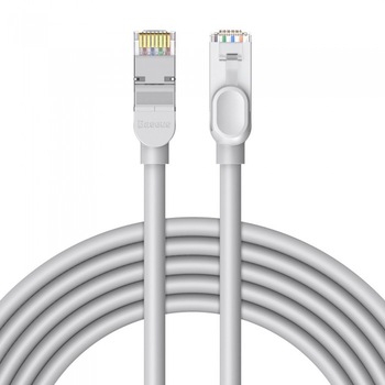Cablu de retea Baseus, Ethernet Patchcord, RJ45 Cat 6 UTP 1000Mbps, 5M, Gri Cablu de retea Baseus, Ethernet Patchcord, RJ45 Cat 6 UTP 1000Mbps, 5M, Gri