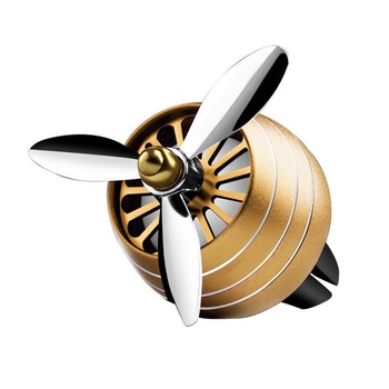 Odorizant Auto Tip Ventilator pentru Grila cu Lumini Gold Odorizant Auto Tip Ventilator pentru Grila cu Lumini Gold