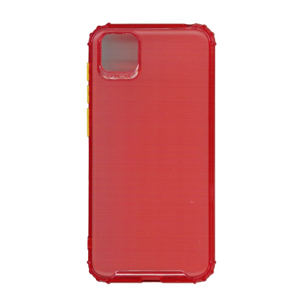 Husa din silicon matte crack, pentru Huawei Y5P, rosu