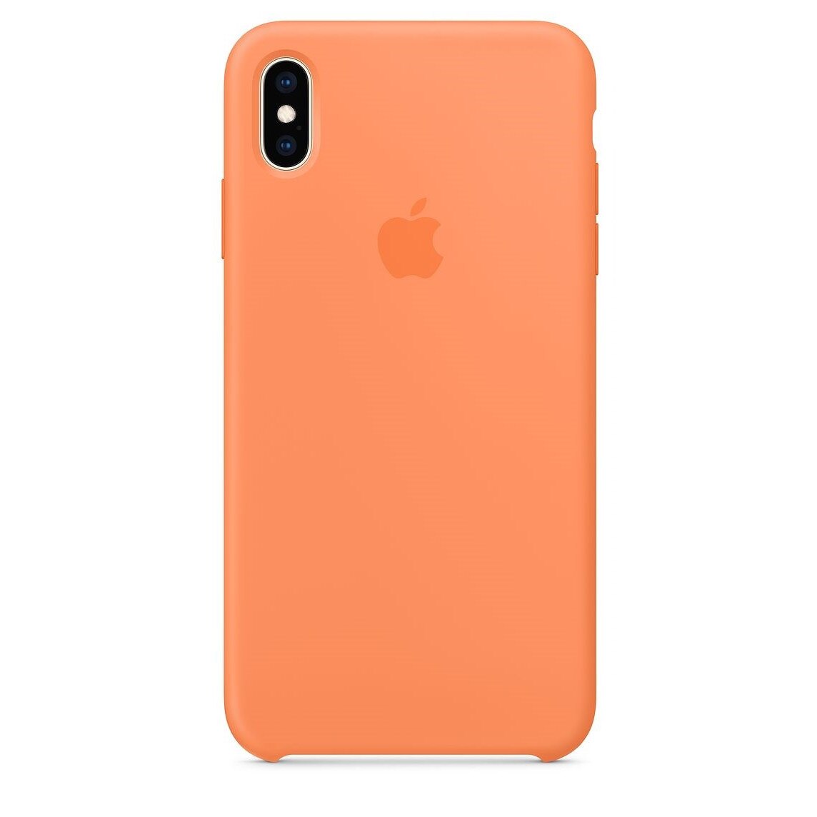 Husa de protectie Apple pentru iPhone Xs Max, Silicon, Papaya