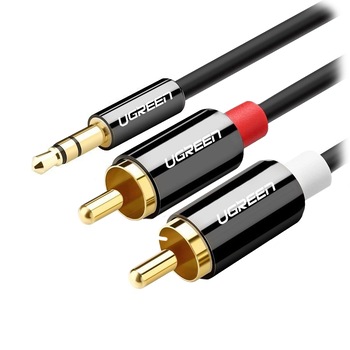 Cablu UGREEN Jack 3,5 mm to 2 RCA, 1.5 m Cablu UGREEN Jack 3,5 mm to 2 RCA, 1.5 m