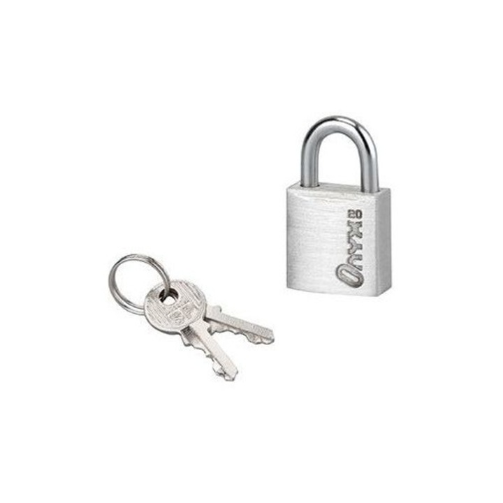 Lacat bagaj, cu cheie, aluminiu, 20 mm, 2 chei - SP