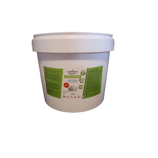 Produs paduchi pasari curte, purici caini si pisici - Pamant de Diatomee - Galeata 5 kg