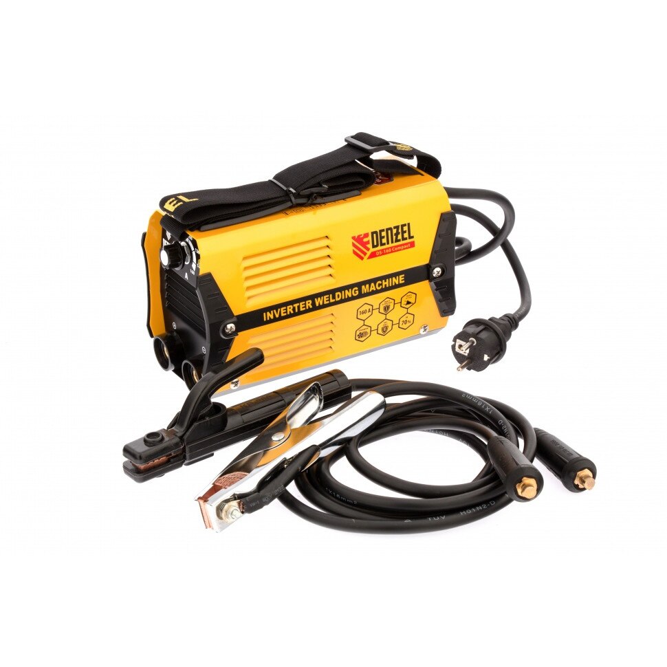 Aparat de sudura cu arc invertor DS-160 Compact, 160 A, diametru electrozi 1,6-3,2 mm, Denzel