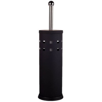 Perie WC cu sport din metal de culoare negru, are capacul de jos detasabil, pentru baie, ATS Perie WC cu sport din metal de culoare negru, are capacul de jos detasabil, pentru baie, ATS