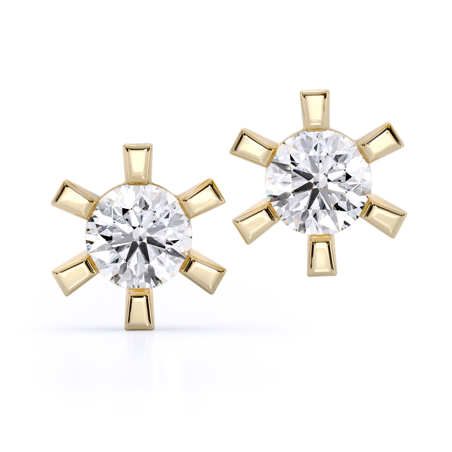 Cercei din aur 18K, SIAJ, Stella, diamante create de om 0.60ct