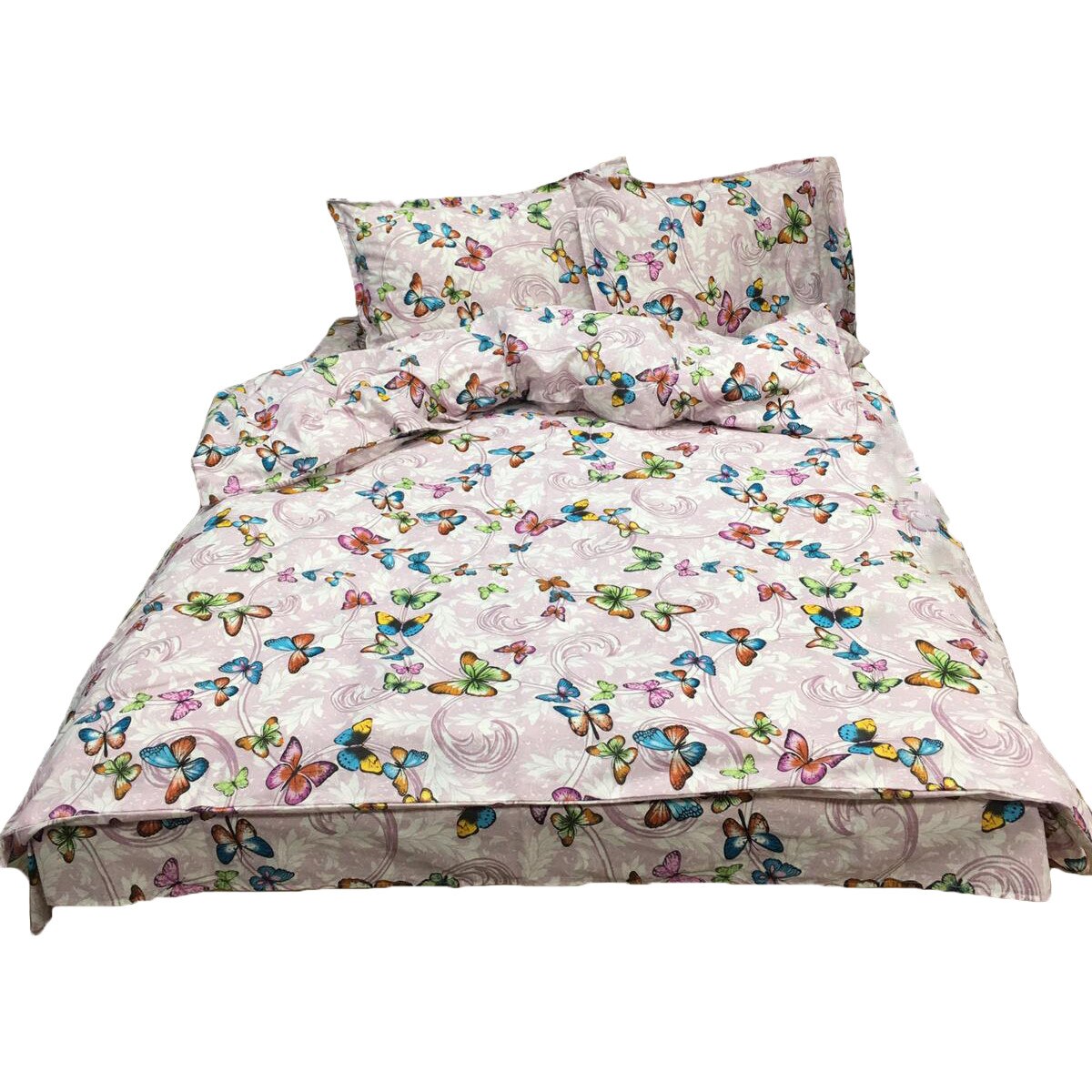 Lenjerie single multicolora, patru piese, din bumbac 100% by Liz Line - S4133