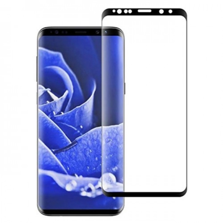 5D Стъклен протектор Omni за Samsung Galaxy S9 Plus, Черен
