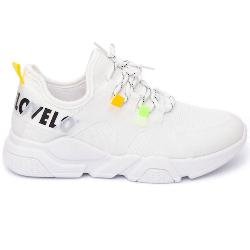 Pantofi sport dama Nichole cu imprimeu LOVE, Galben, Galben