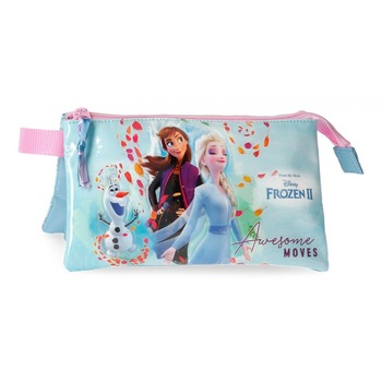 Penar 3 compartimente 22 cm, Awesome Moves Frozen 2 Penar 3 compartimente 22 cm, Awesome Moves Frozen 2