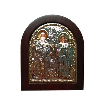 Icoana argintata Sfintii Ciprian si Iustina 11x13 cm ClassGifts Icoana argintata Sfintii Ciprian si Iustina 11x13 cm ClassGifts