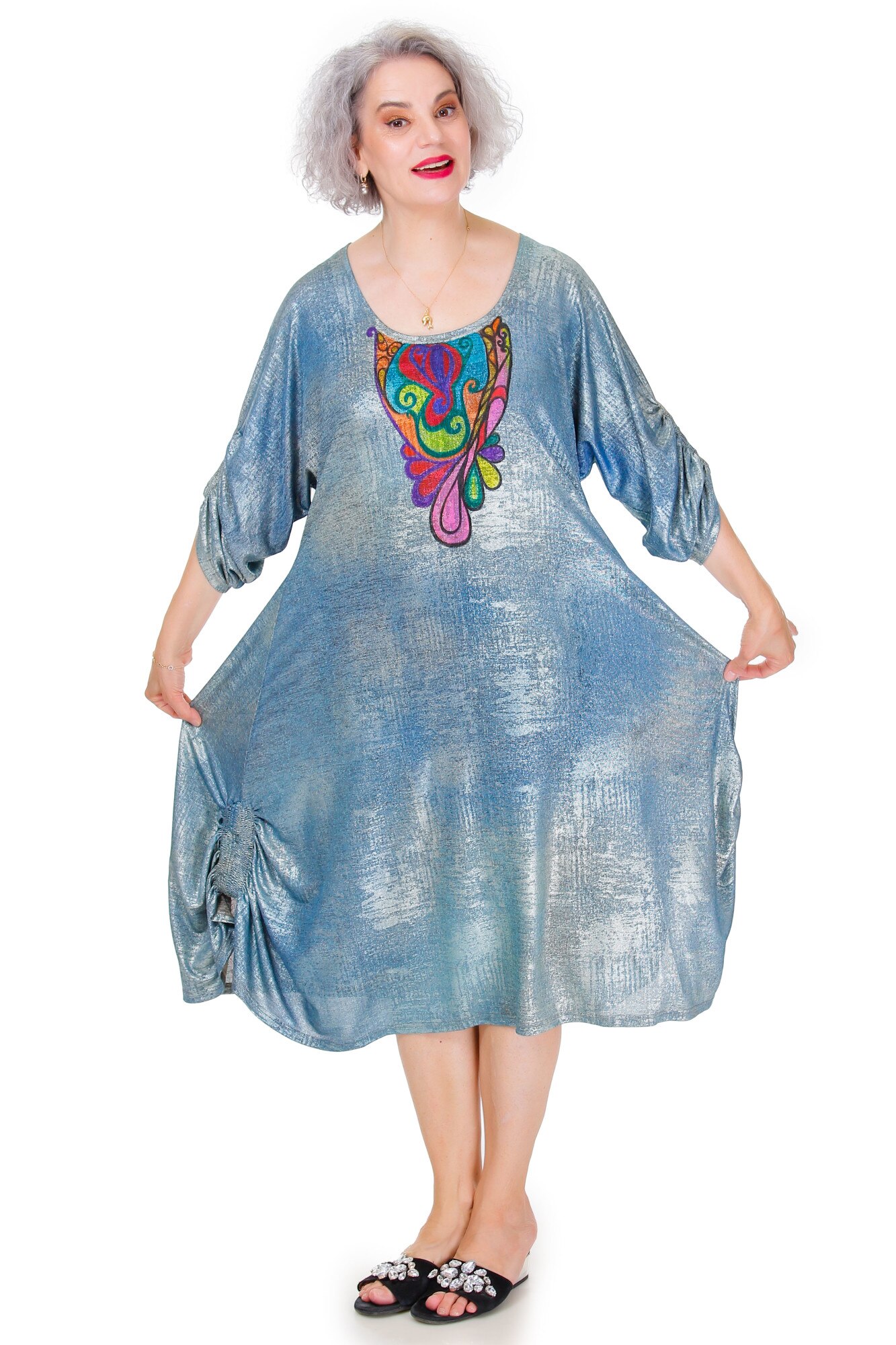 Rochie multicolora jerse, Liza Panait, 3273