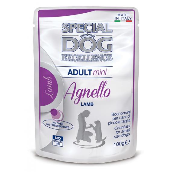Hrana umeda pentru caini Special Dog Excellence Adult Mini plic miel 100 g