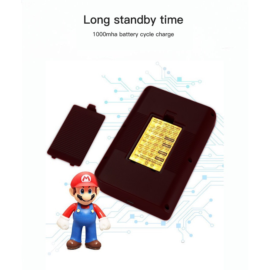 Mini consola portabila Rantime, 400 jocuri, 2 jucatori, Negru