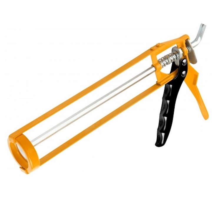 Pistol pentru silicon 22,5 cm cadru simplu aluminiu Tolsen