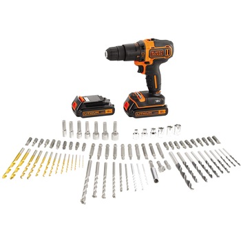 Masina de gaurit si insurubat (bormasina) pe acumulator cu percutie Black&Decker BDC718AS2F, 18 V, 80 accesorii, cutie, 2 acumulatori, incarcator Masina de gaurit si insurubat (bormasina) pe acumulator cu percutie Black&Decker BDC718AS2F, 18 V, 80 accesorii, cutie, 2 acumulatori, incarcator