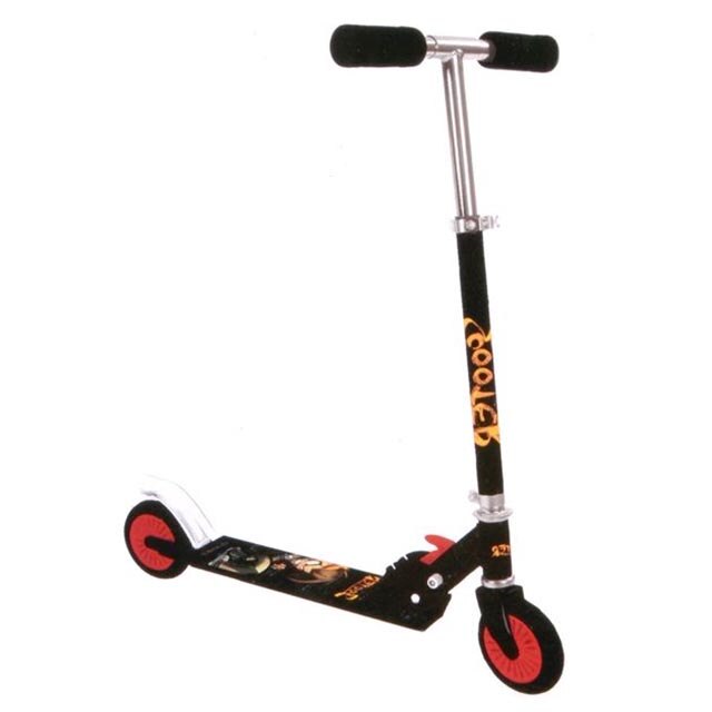 Trotineta din aluminiu pentru copii, Felis, Capacitate maxima de incarcare 50 kg, Negru