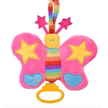 Jucarie muzicala Butterfly My Baby, Roz, Pentru fete, 0 luni +, 16 cm, Multicolor Jucarie muzicala Butterfly My Baby, Roz, Pentru fete, 0 luni +, 16 cm, Multicolor