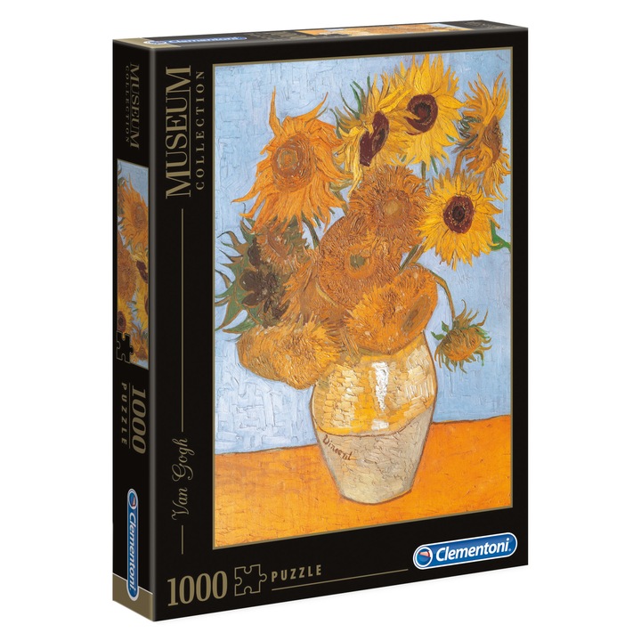 Пъзел Clementoni - Van Gogh, Слънчоглед, 1000 части