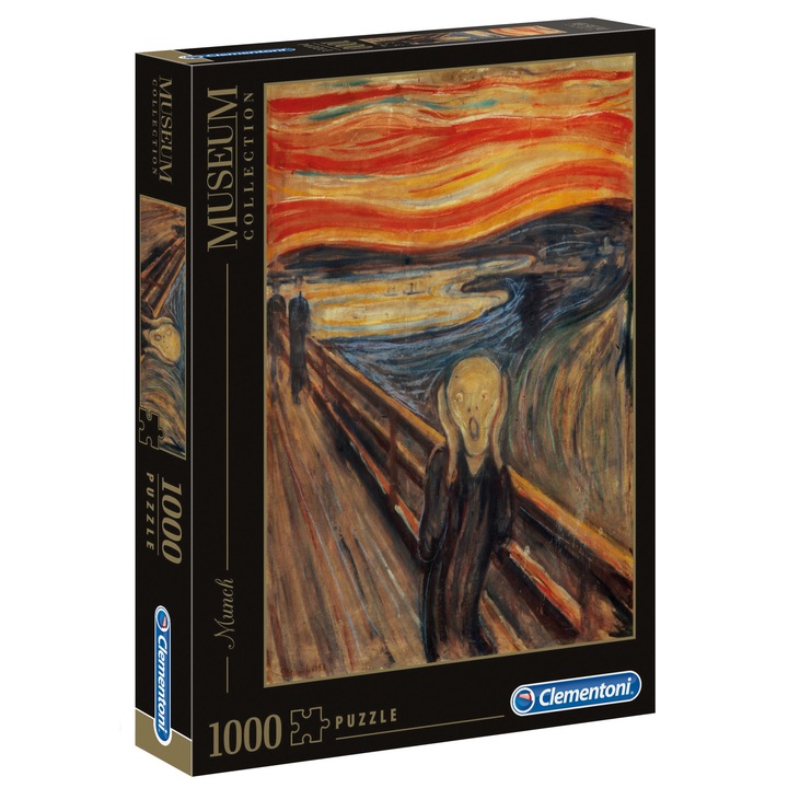Пъзел Clementoni - Munch, Викът, 1000 части