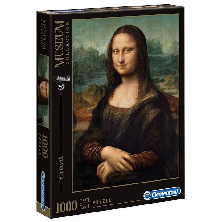Пъзел Clementoni - Leonardo, Мона лиза, 1000 части