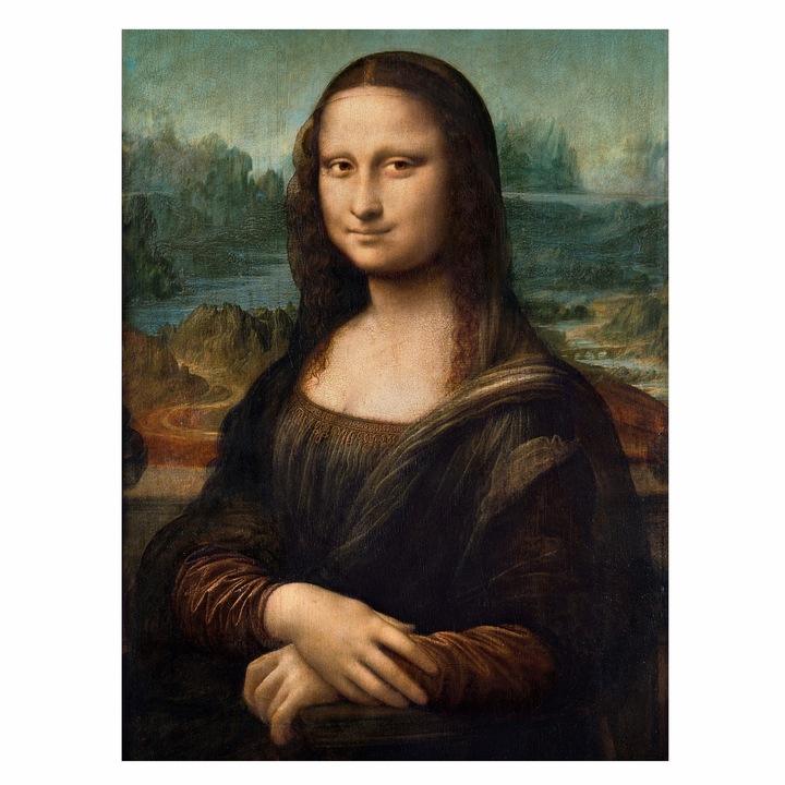 Пъзел Clementoni - Leonardo, Мона лиза, 1000 части